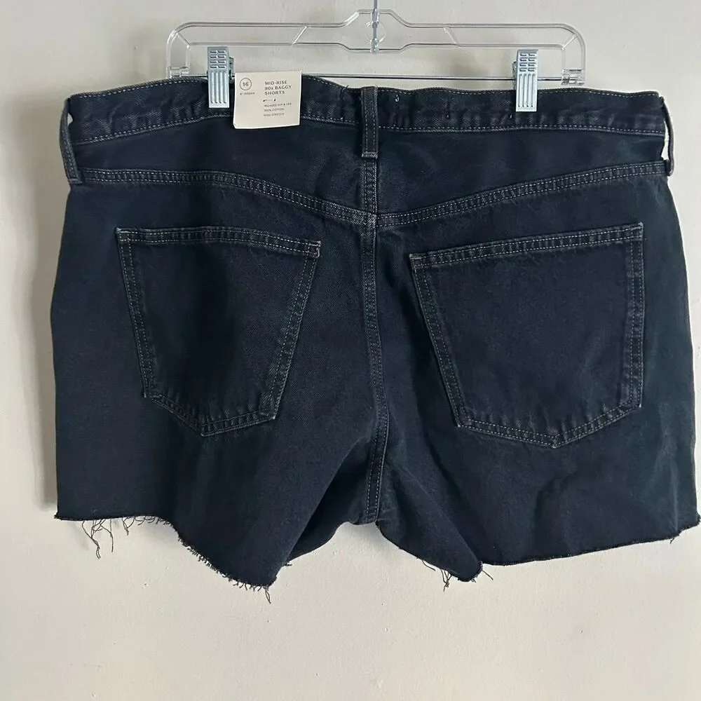 Universal Thread Mid-Rise 90's Baggy Cut Off Shorts Womens Size 16